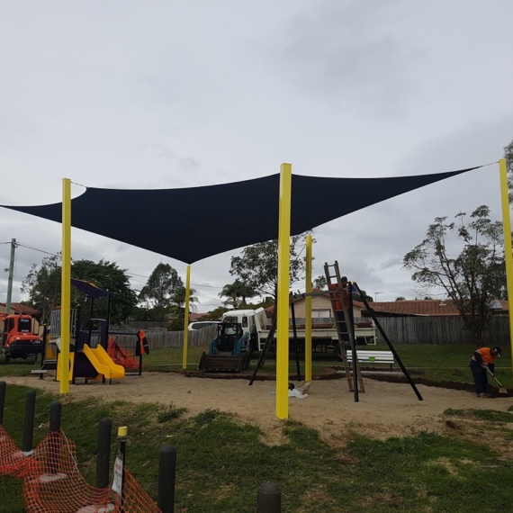 Sail Structures Playground 5 Shailer Park -Shade Sails Brisbane, Gold Coast, Ipswich & Logan - Sun Cloth Sheds