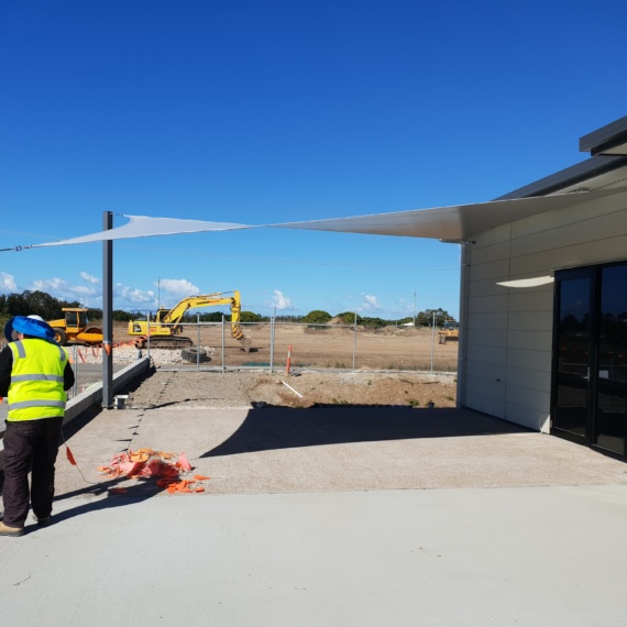 Sail Structures Commercial 2 Shailer Park -Shade Sails Brisbane, Gold Coast, Ipswich & Logan - Sun Cloth Sheds